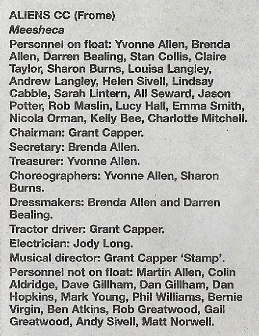 2007 Bridgwater Mercury Who's Who (13.11.07)